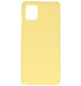 Farve TPU taske til Samsung Galaxy Note 10 Lite Yellow