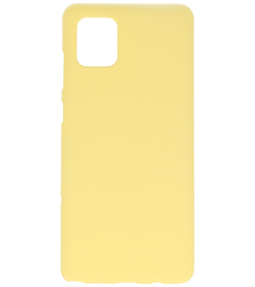 Coque TPU couleur pour Samsung Galaxy Note 10 Lite Jaune