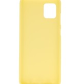 Farve TPU taske til Samsung Galaxy Note 10 Lite Yellow