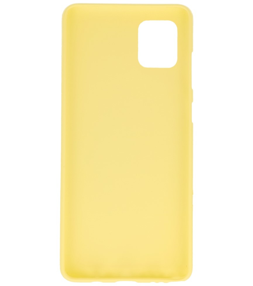 Coque TPU couleur pour Samsung Galaxy Note 10 Lite Jaune