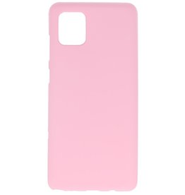 Coque TPU couleur pour Samsung Galaxy Note 10 Lite Rose