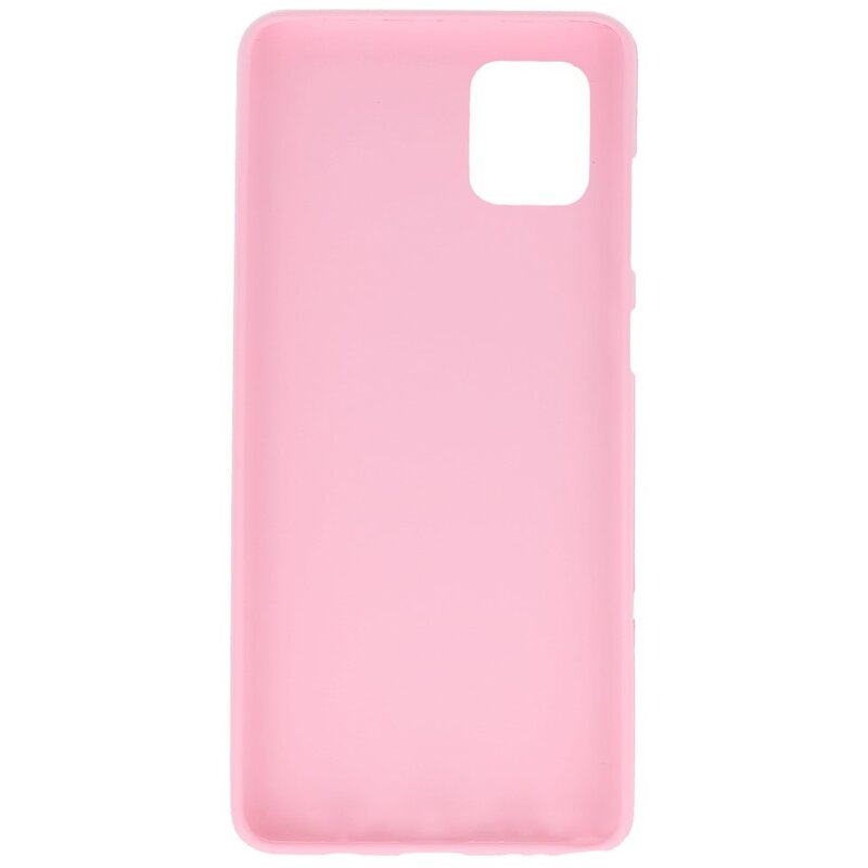 Farve TPU taske til Samsung Galaxy Note 10 Lite Pink