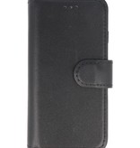 MF Handmade Leather Bookstyle Case für iPhone 8 - iPhone 7 Schwarz