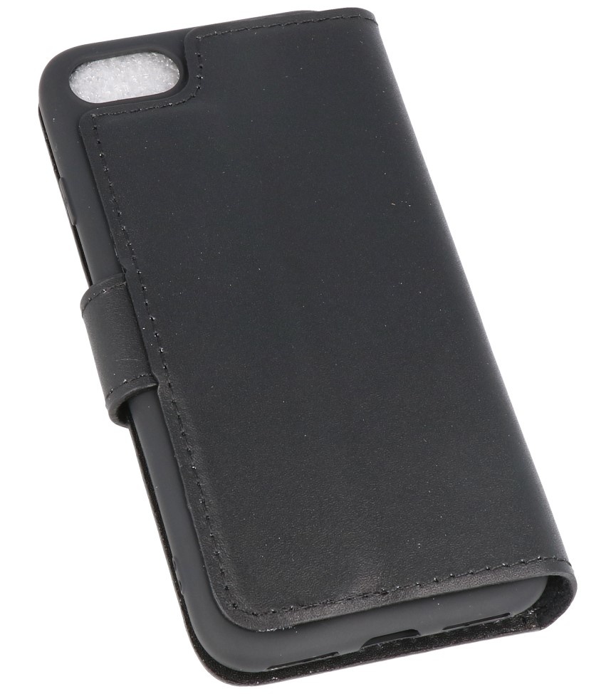 MF Handmade Leather Bookstyle Case for iPhone 8 - iPhone 7 Black