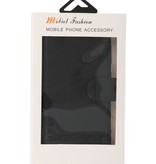 MF Handmade Leather Bookstyle Funda para iPhone 8 - iPhone 7 Negro