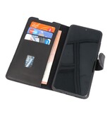 Custodia a libro in pelle MF fatta a mano per Samsung Galaxy S20 nera