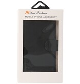 Custodia a libro in pelle MF fatta a mano per Samsung Galaxy S20 nera
