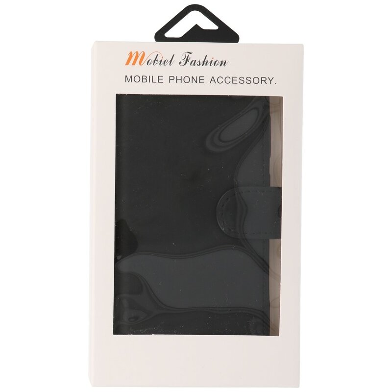Custodia a libro in pelle MF fatta a mano per Samsung Galaxy S20 nera