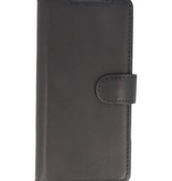 Estuche Bookstyle de cuero hecho a mano MF para Samsung Galaxy S20 Plus negro