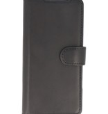 MF Handmade Leather Bookstyle Case für Samsung Galaxy S20 Plus Schwarz