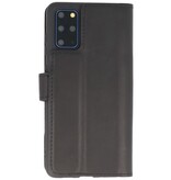 Étui Bookstyle MF en cuir fait main pour Samsung Galaxy S20 Plus Noir