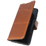 Custodia a libro in pelle MF fatta a mano per Samsung Galaxy S20 Ultra marrone