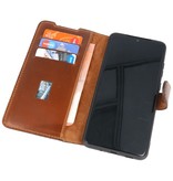 MF Handmade Leather Bookstyle Case für Samsung Galaxy S20 Ultra Brown
