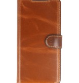 Funda de cuero hecha a mano MF Bookstyle para Samsung Galaxy S20 Ultra Brown