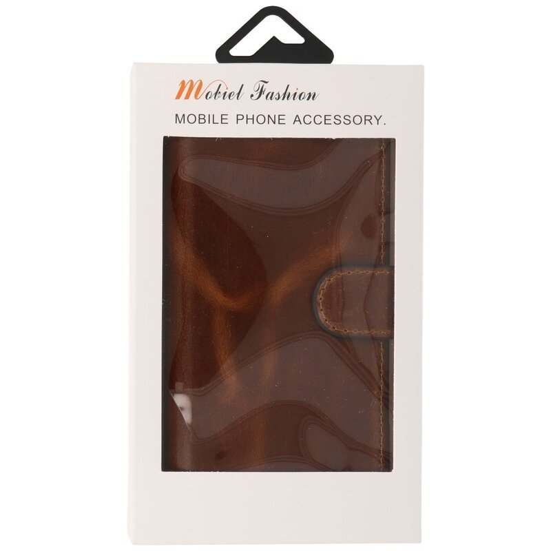 Funda de cuero hecha a mano MF Bookstyle para Samsung Galaxy S20 Ultra Brown
