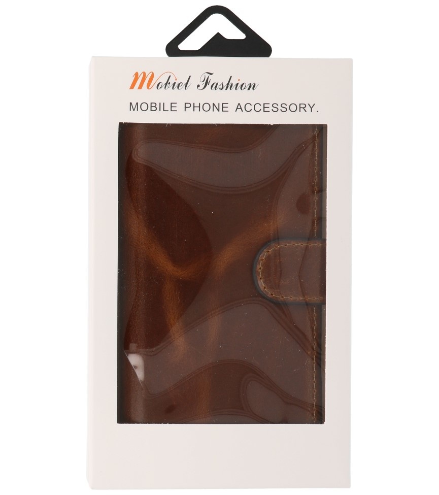 Étui Bookstyle MF en cuir fait main pour Samsung Galaxy S20 Ultra Brown