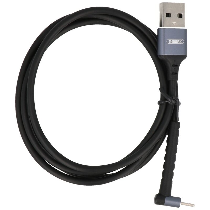 REMAX USB Kabel met Staande Functie voor iPhone Zwart