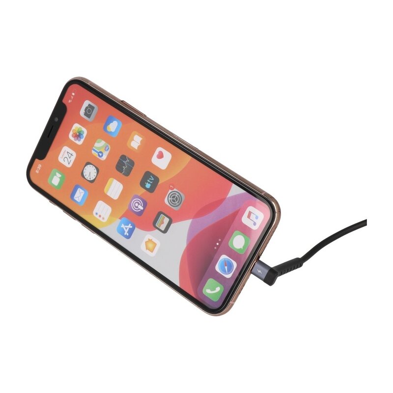 Câble USB REMAX avec fonction debout pour iPhone noir