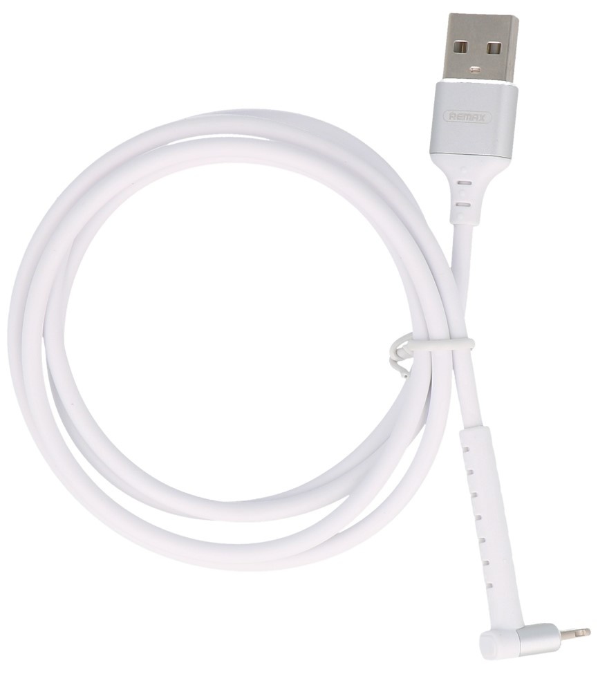 Câble USB REMAX avec fonction debout pour iPhone blanc