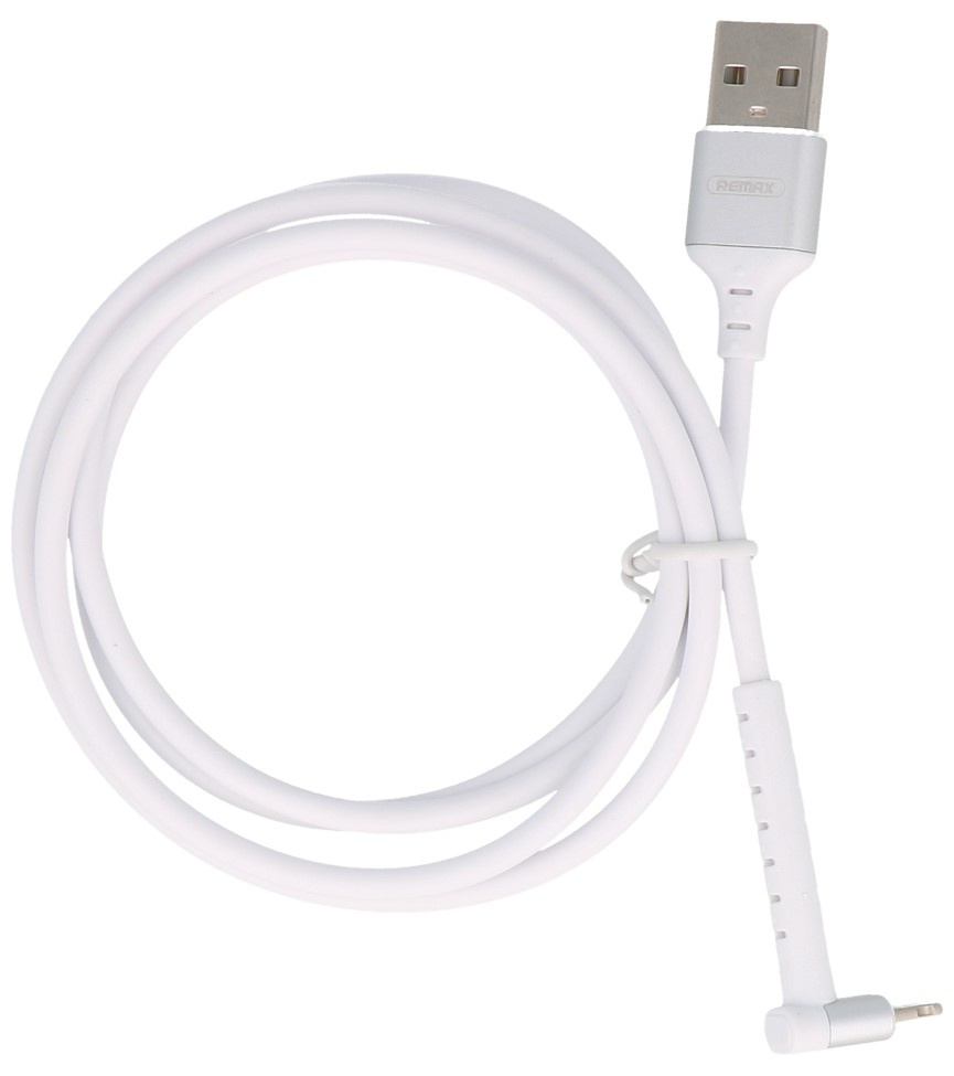 REMAX USB-Kabel mit Stehfunktion für iPhone Weiß