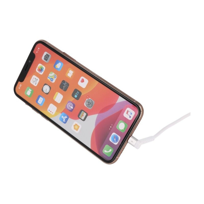 Cable USB REMAX con función de pie para iPhone Blanco
