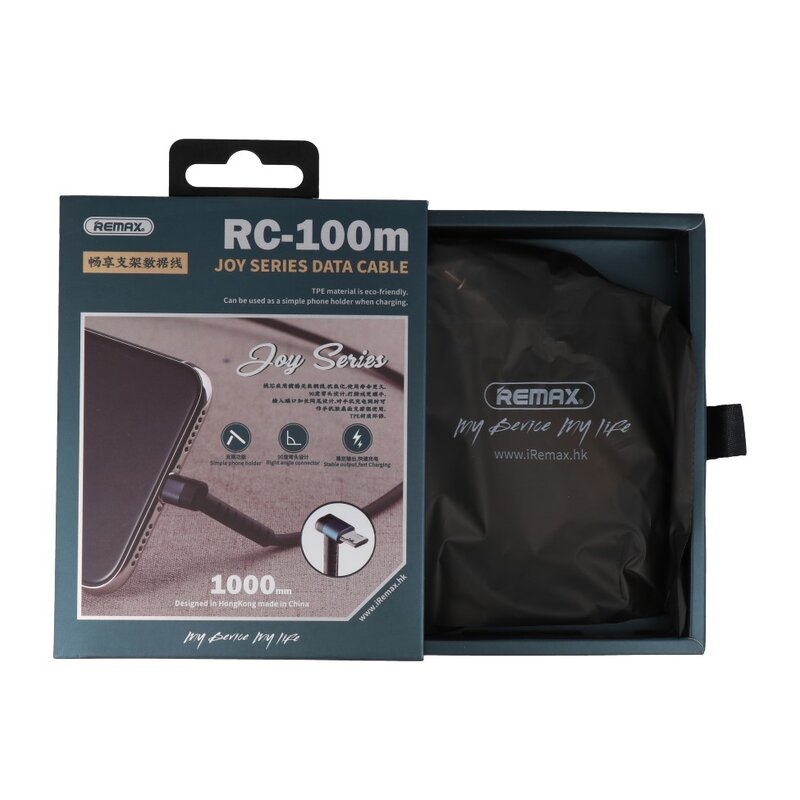 Câble USB REMAX Type C avec fonction debout Noir