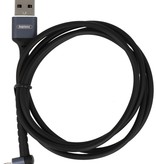 Cable USB REMAX tipo C con función de pie negro