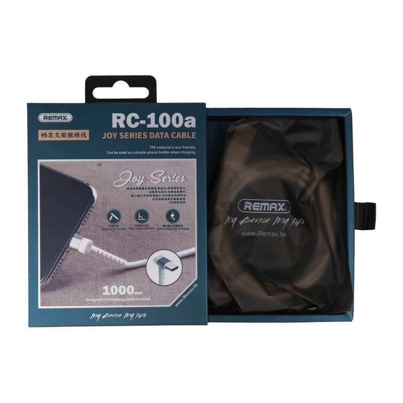 REMAX Micro USB-kabel med stående funktion, hvid