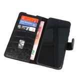 Funda de cuero hecha a mano de cocodrilo MF Samsung Galaxy S20 Ultra negro