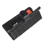 Funda de cuero hecha a mano de cocodrilo MF Samsung Galaxy S20 Ultra negro
