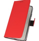 Custodia a portafoglio Custodia per Huawei Nova 7i rossa
