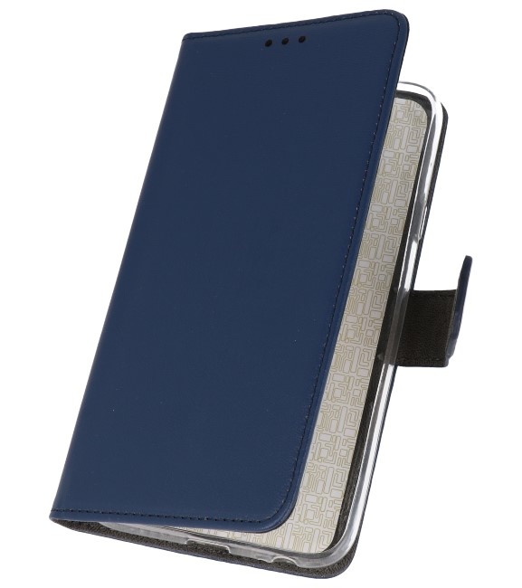 Wallet Cases Funda para Samsung Galaxy M31 Azul marino