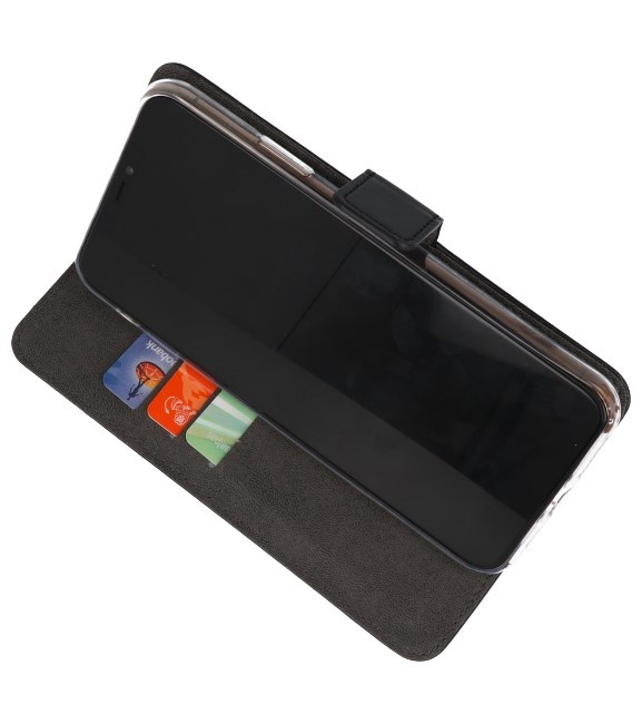 Brieftasche Hüllen Fall für Samsung Galaxy A01 Schwarz