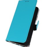 Wallet Cases Hoesje voor Samsung Galaxy A01 Blauw