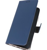 Brieftasche Hüllen Fall für Samsung Galaxy A01 Navy