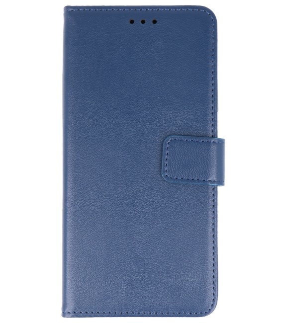Wallet Cases Funda para Samsung Galaxy A01 Azul marino