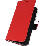 Wallet Cases Hoesje voor Samsung Galaxy A01 Rood