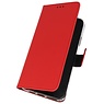 Wallet Cases Hoesje voor Samsung Galaxy A01 Rood