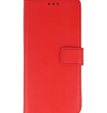 Wallet Cases Funda para Samsung Galaxy A01 Rojo