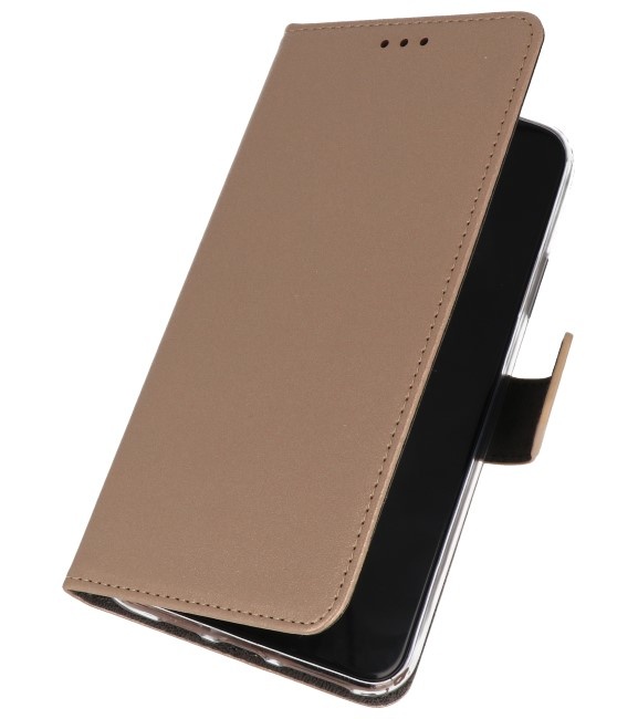 Brieftasche Hüllen Fall für Samsung Galaxy A01 Gold