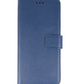 Wallet Cases Funda para Samsung Galaxy A71 Azul marino