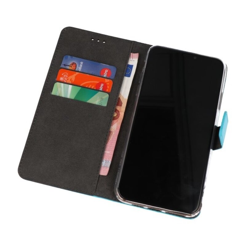 Étuis portefeuille pour Huawei Mate 30 bleu