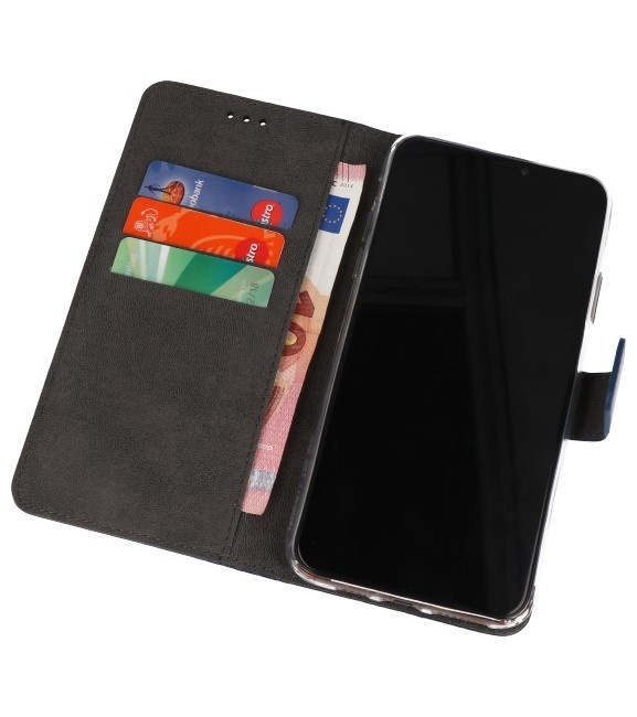 Wallet Cases Hoesje voor Samsung Galaxy Note 10 Lite Navy