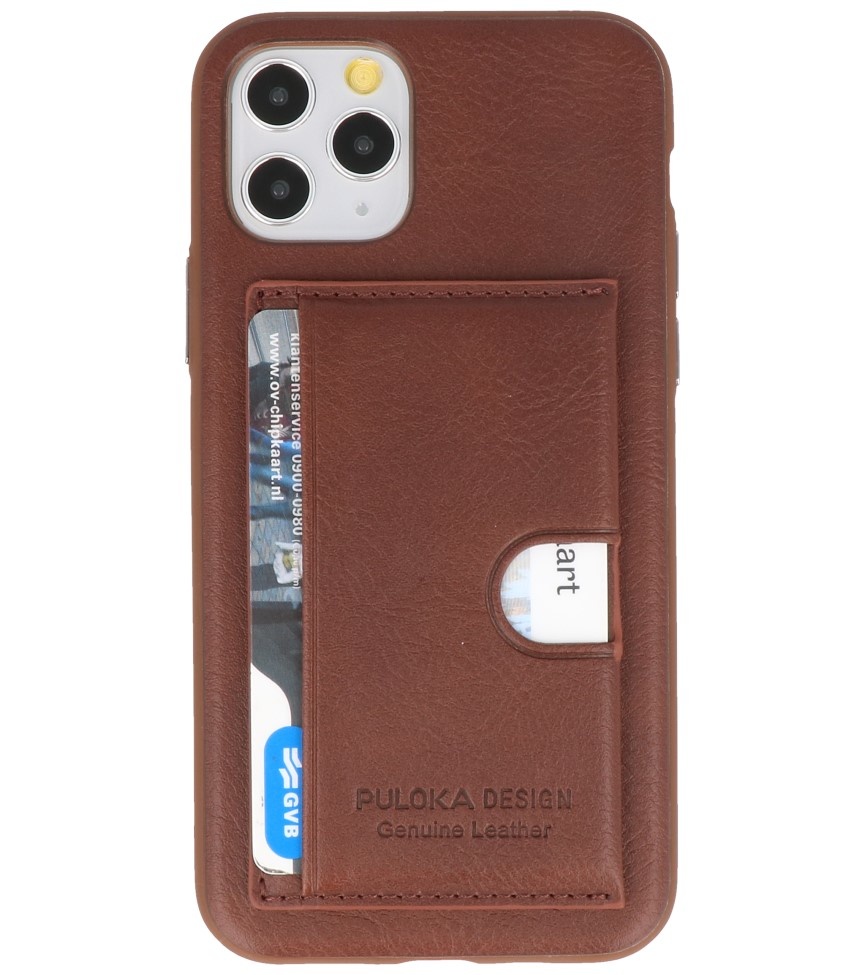 Custodia rigida per iPhone 11 Pro marrone