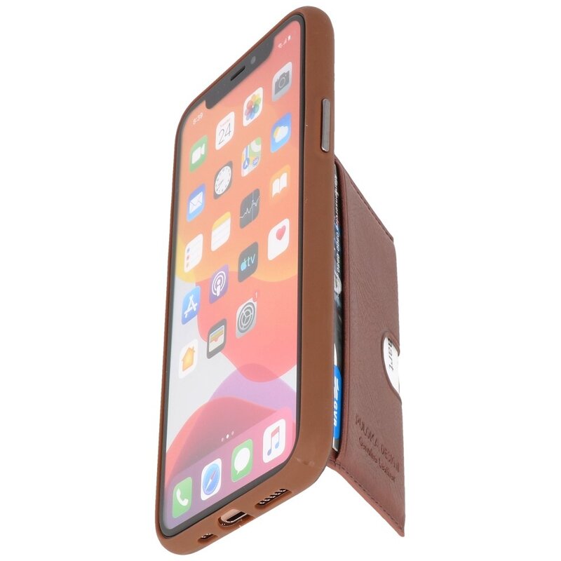 Custodia rigida per iPhone 11 Pro marrone