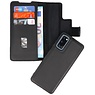 Custodia a libro in pelle MF fatta a mano 2 in 1 per Samsung Galaxy S20 nera