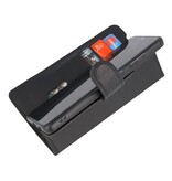Custodia a libro in pelle MF fatta a mano 2 in 1 per Samsung Galaxy S20 nera