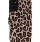 Leopard 2 i 1 læderbogtype taske til Samsung Galaxy S20 Plus