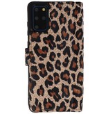 Leopard 2 i 1 læderbogtype taske til Samsung Galaxy S20 Plus