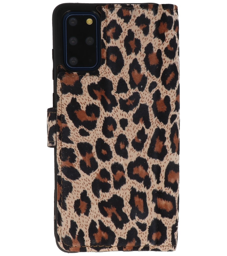Étui léopard en cuir 2 en 1 pour Samsung Galaxy S20 Plus